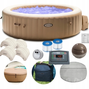 Basen z hydromasażem nadmuchiwany Dmuchane spa Pure SPA INTEX 28428 6 osób